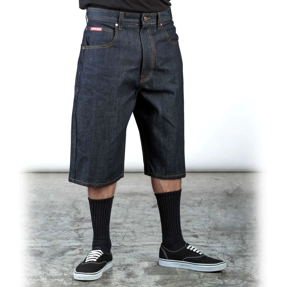 Lowrider Classic Relax Fit Denim Short 2 Colors (Indigo and Black)